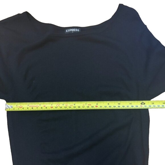 Express Womens Dress Long Sleeve Black Size SP - Rayon/Nylon/Spandex Blend - Picture 3 of 6